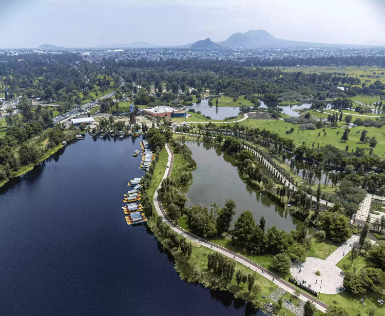 Panorámica de Xochimilco vista-aerea-xochimilco
